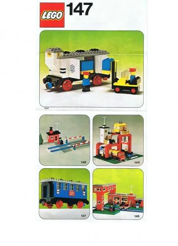LEGO 147 Wagon réfrigéré avec chariot élévateur - prix | Brick Broker