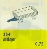 LEGO 254 Remorque Plate 1:87 Bedford - prix | Brick Broker