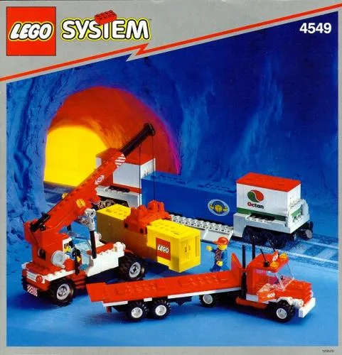 LEGO 4549 Wagon plate-forme double conteneur - prix | Brick Broker