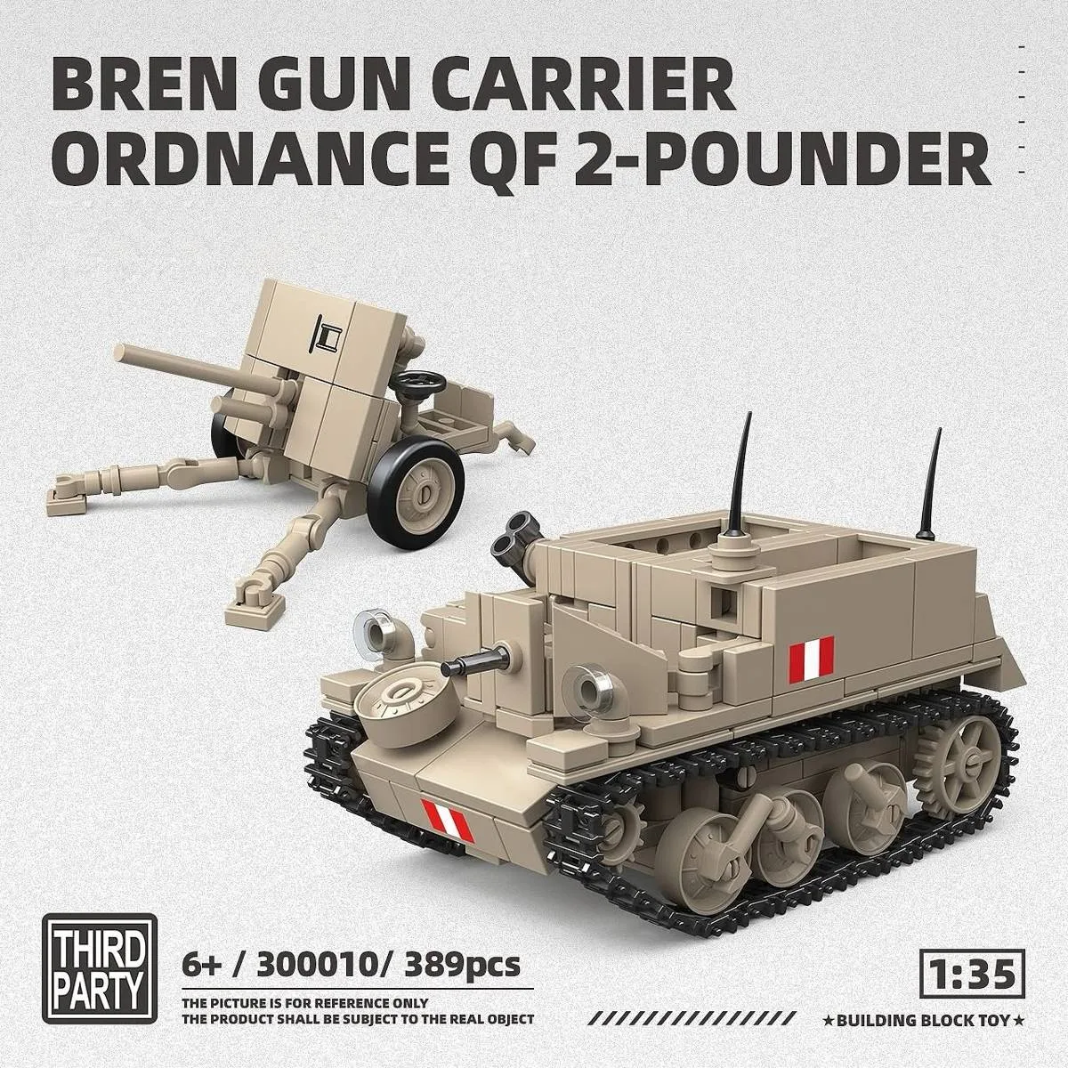 Quanguan Canon QF 2-Pounder porté Bren (QUANGUAN-300010) - prix | Brick Broker