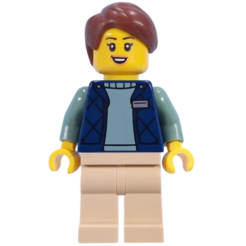 Guide, Dark Blue Torso, Tan Legs, Reddish Bro… — minifigurine LEGO | Brick Broker
