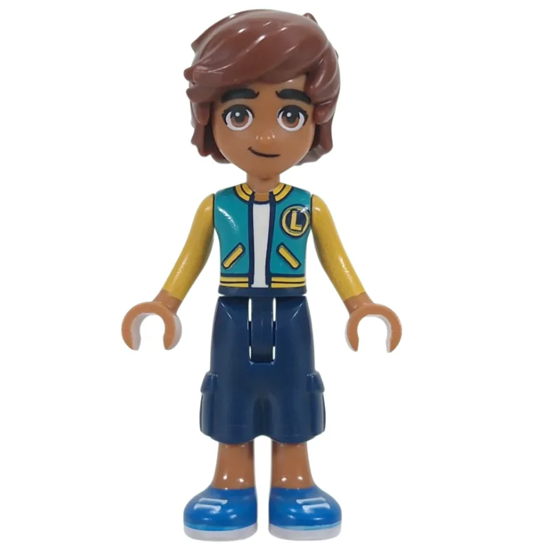 Leo, Dark Turquoise Jacket, Dark Blue Pants — minifigurine LEGO | Brick Broker