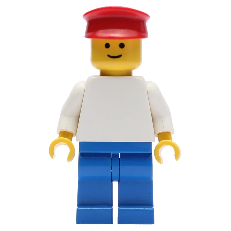 Man, White Torso, Blue Legs, Red Hat — dans quels sets LEGO ? (fig-000641) | Brick Broker
