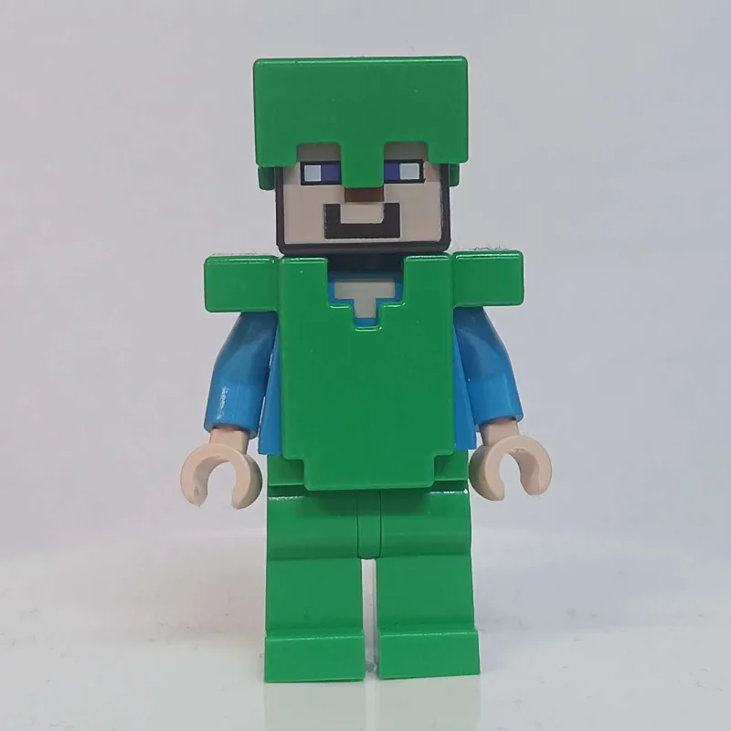 Steve in Bright Green Helmet and Armor — dans quels sets LEGO ? (fig-013306) | Brick Broker