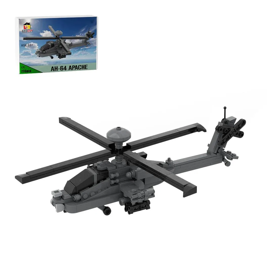 LesDiy Hélicoptère d'attaque AH-64 Apache (LESDIY-3717317) - prix | Brick Broker