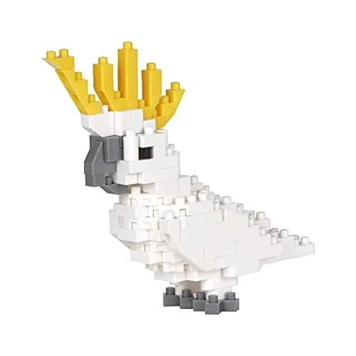 nanoblock Cacatoès à crête sulfurée (NBC-344) - prix | Brick Broker