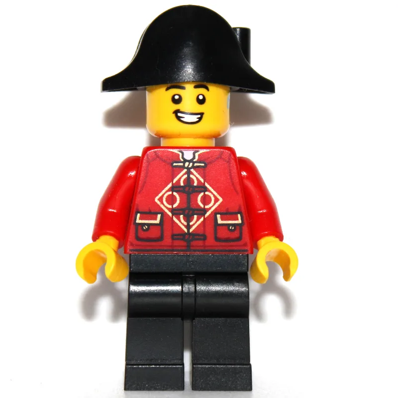 Red Torso, Black Legs, Black Bicorne, Hearing… — minifigurine LEGO | Brick Broker