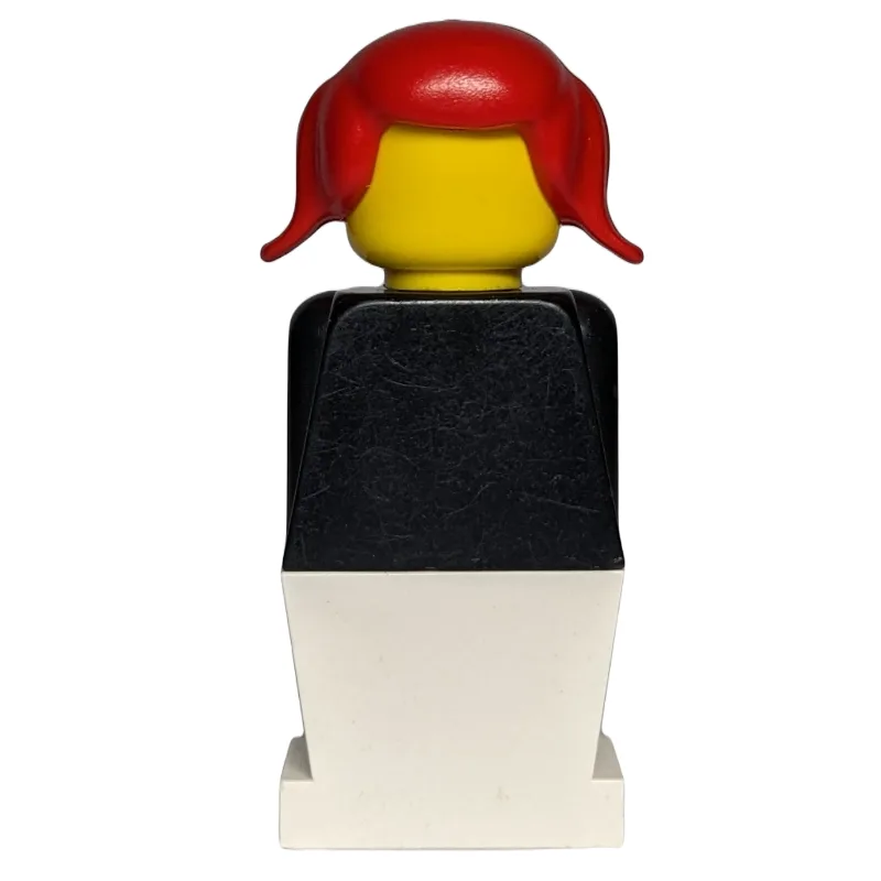 LEGOLAND Female, Black Torso, White Legs, Red… — minifigurine LEGO | Brick Broker