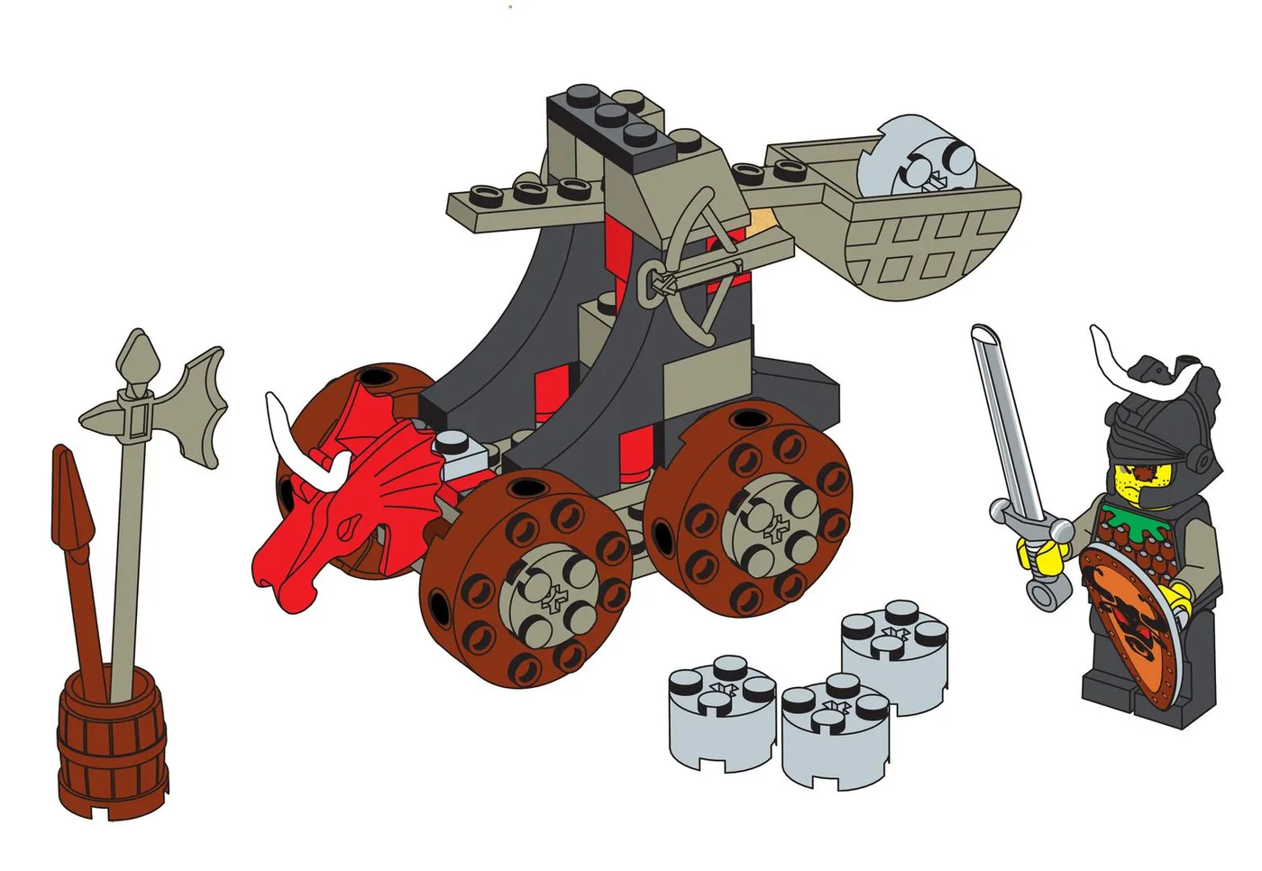LEGO 6032 Catapulte destructrice - prix et où acheter | Brick Broker