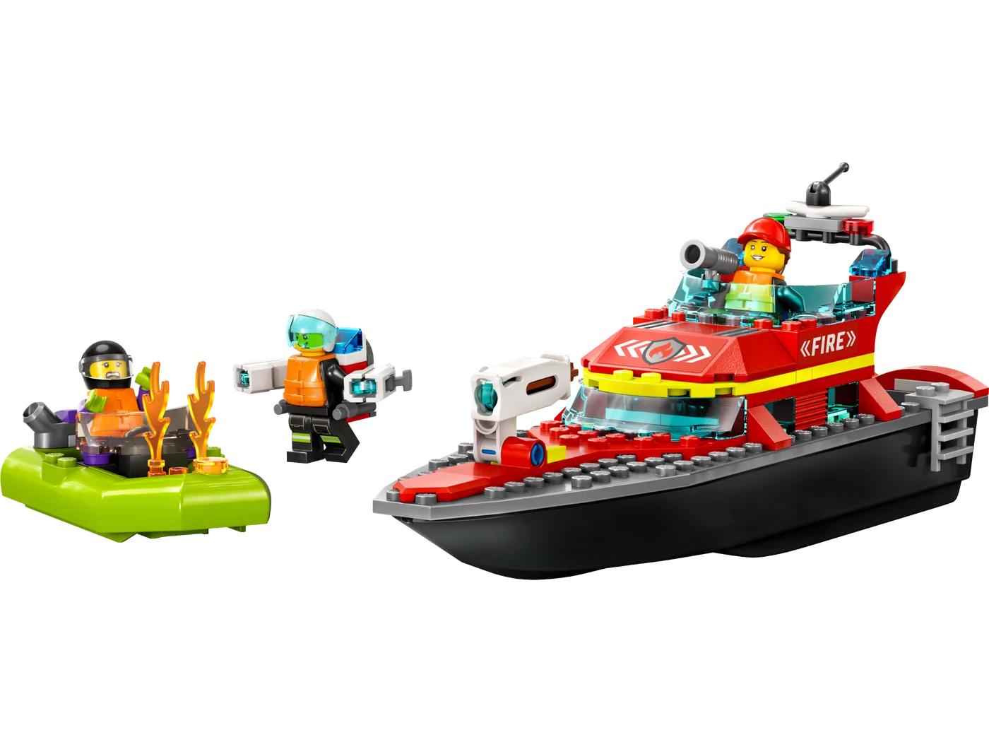 LEGO 60373 Bateau de pompiers - prix et où acheter | Brick Broker