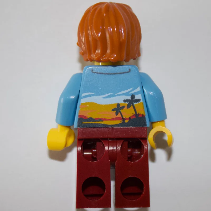 Medium Blue Torso, Dark Red Legs, Dark Orange… — minifigurine LEGO | Brick Broker