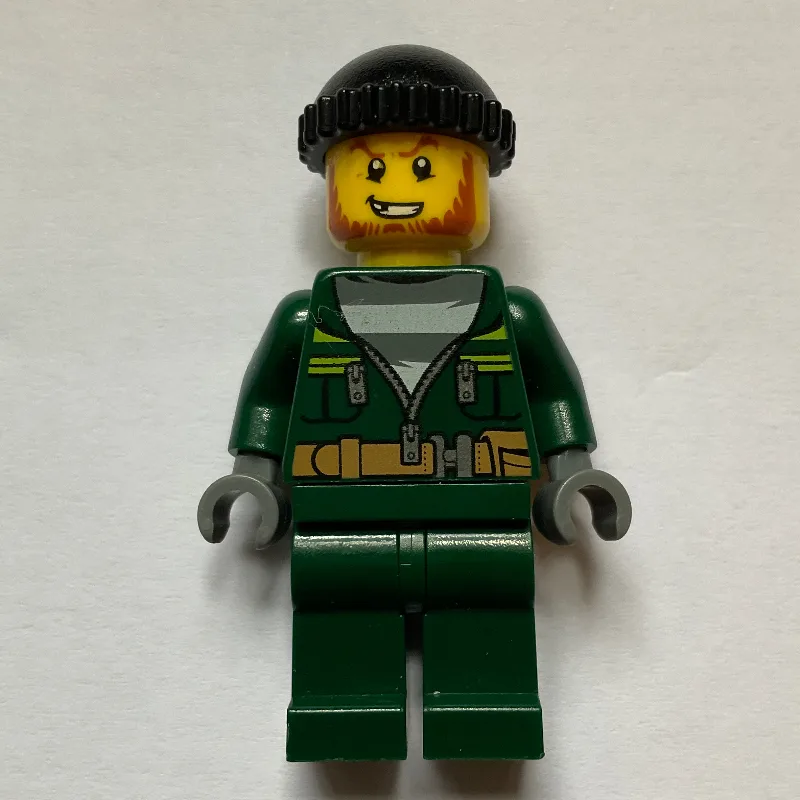 Criminal, Open Dark Green Jacket over Prison… — minifigurine LEGO | Brick Broker