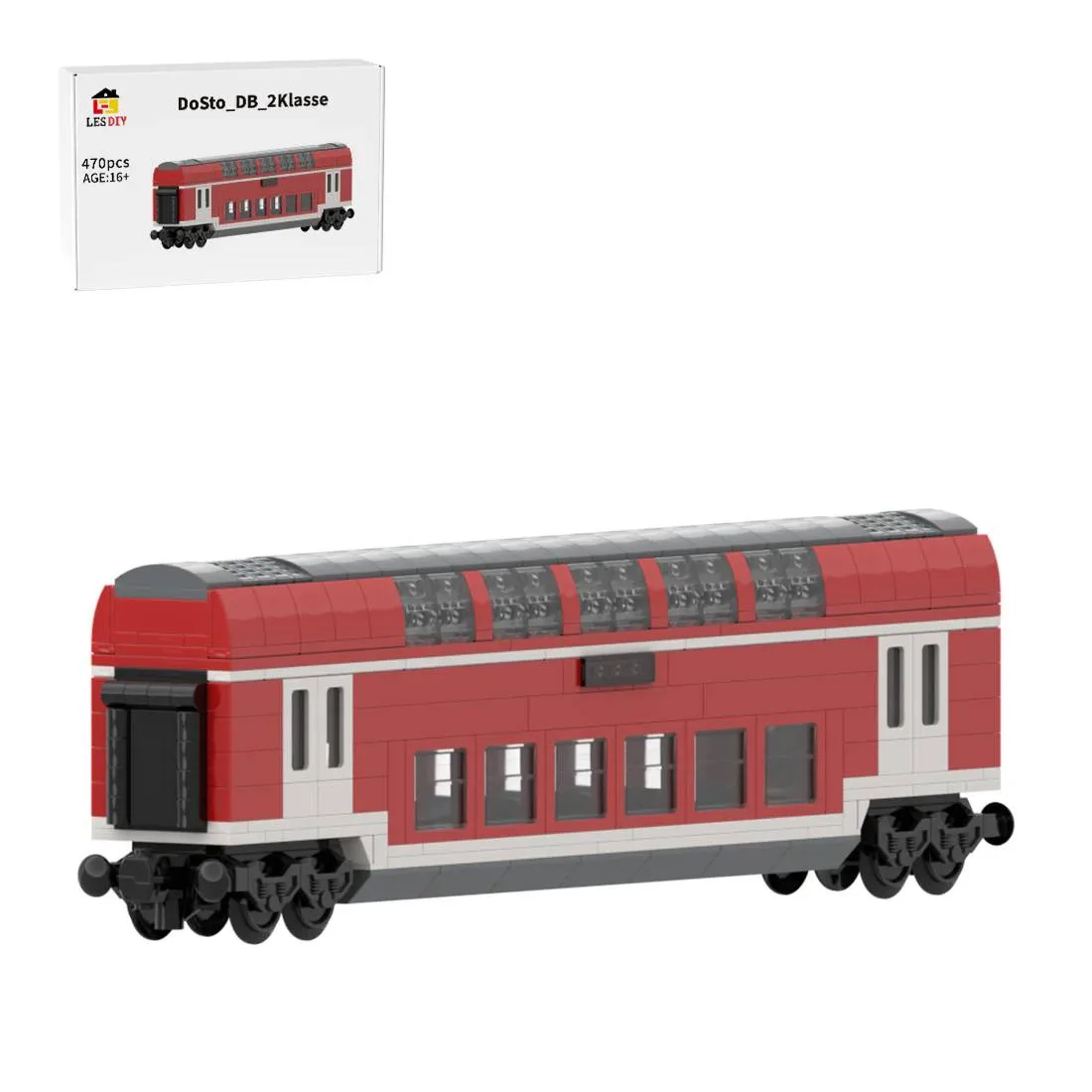LesDiy Voiture de passagers à deux niveaux DoSto DB 2e classe (LESDIY-3732280) - prix | Brick Broker