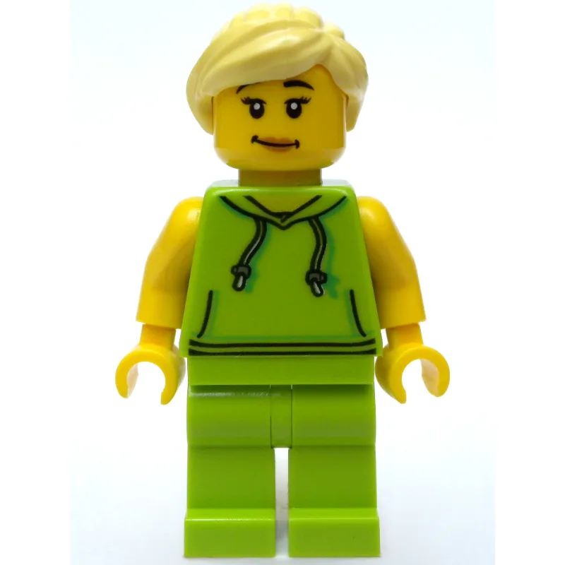 Lime Torso, Lime Legs, Bright Light Yellow Ha… — minifigurine LEGO | Brick Broker