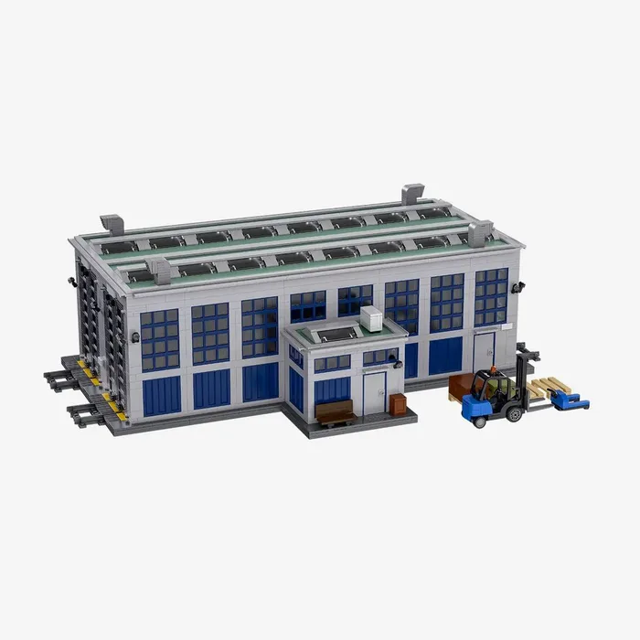 BlueBrixx Halle de locomotive moderne (BB-110377) - prix | Brick Broker
