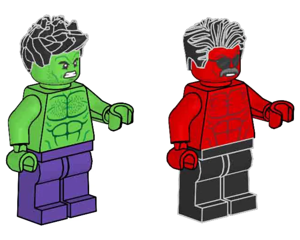 LEGO Hulk contre Hulk rouge (L0002278-1) - prix | Brick Broker