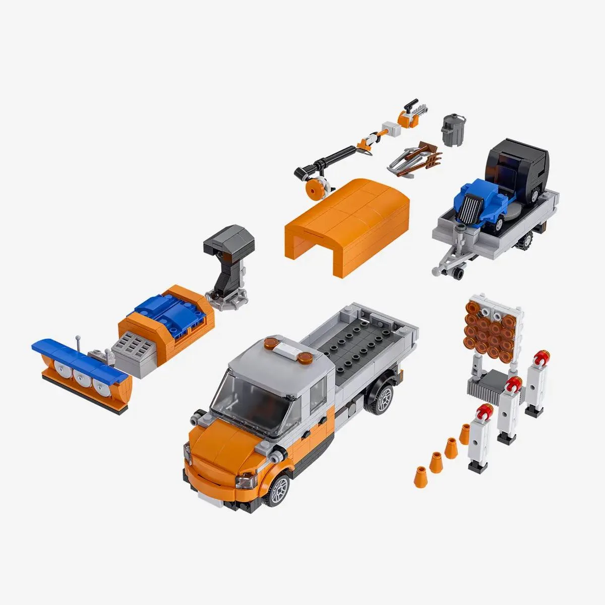 BlueBrixx Camion plateau communal 3 en 1 (BB-110259) - prix | Brick Broker