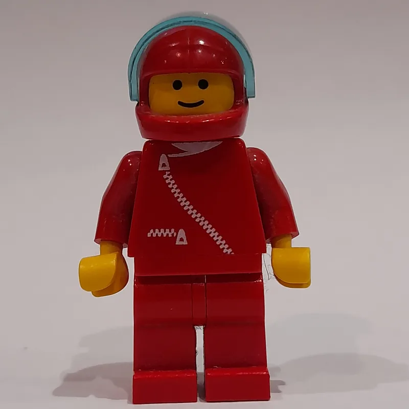Racer, Red Jacket with Zipper, Red Helmet wit… — minifigurine LEGO | Brick Broker