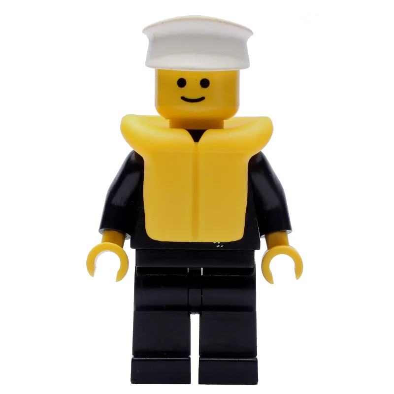 Policeman, Black Jacket with Zipper and Badge… — minifigurine LEGO | Brick Broker