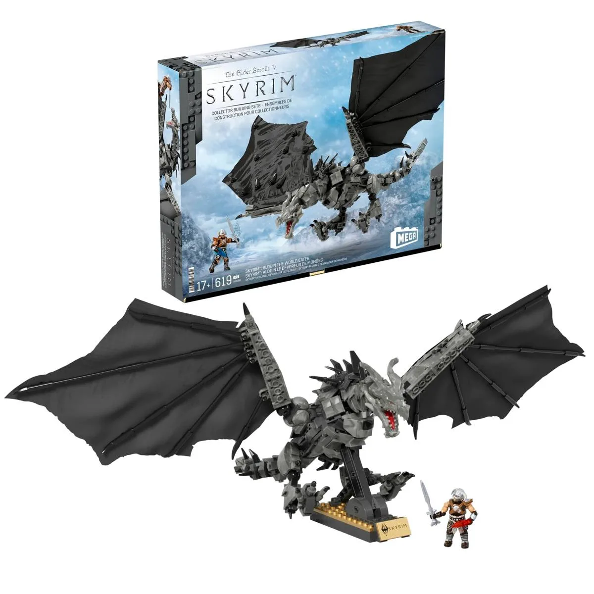 Mattel MEGA Skyrim™ Alduin Le Dévoreur de Mondes (HXR98) - prix | Brick Broker