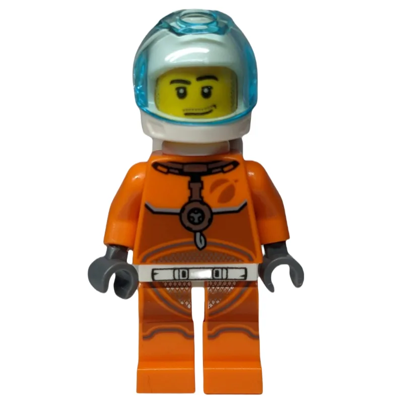 Astronaut - Orange Torso and Legs, White Helm… — minifigurine LEGO | Brick Broker