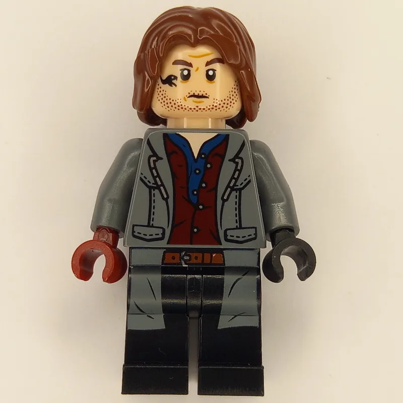Rainn DeLaCourt - Dark Bluish Gray Jacket, Re… — minifigurine LEGO | Brick Broker