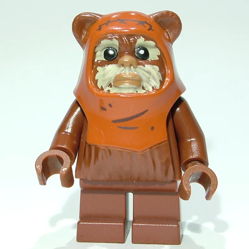 Wicket, Ewok, Printed Dark Orange Hood, Tan F… — minifigurine LEGO | Brick Broker