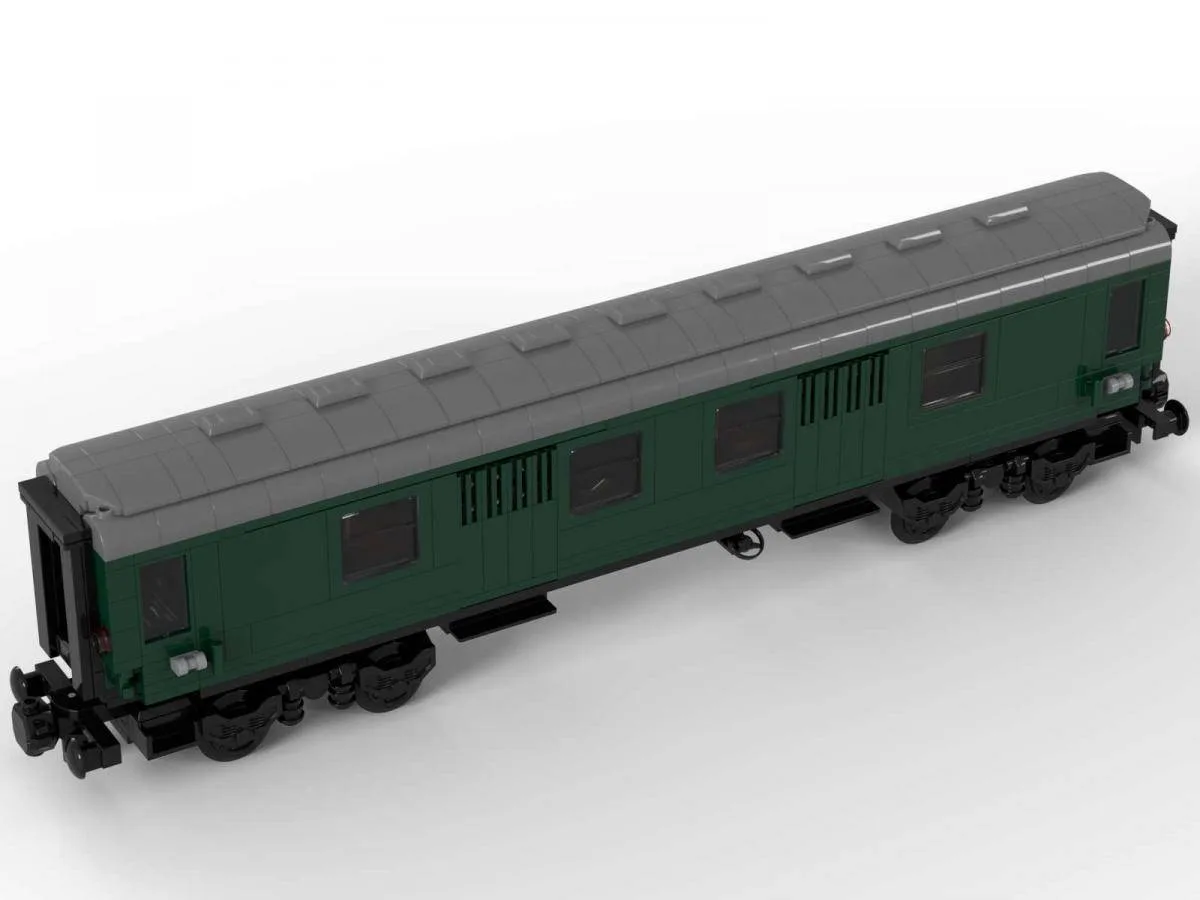 BlueBrixx Chariot de colis postal vert foncé (BB-102956) - prix | Brick Broker