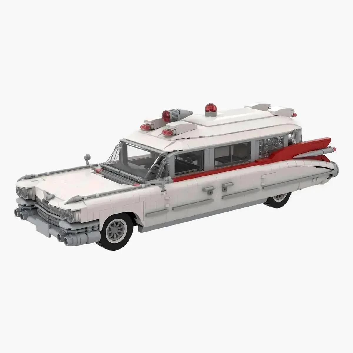 BlueBrixx Ambulance américaine 1959 blanche (BB-107701) - prix | Brick Broker