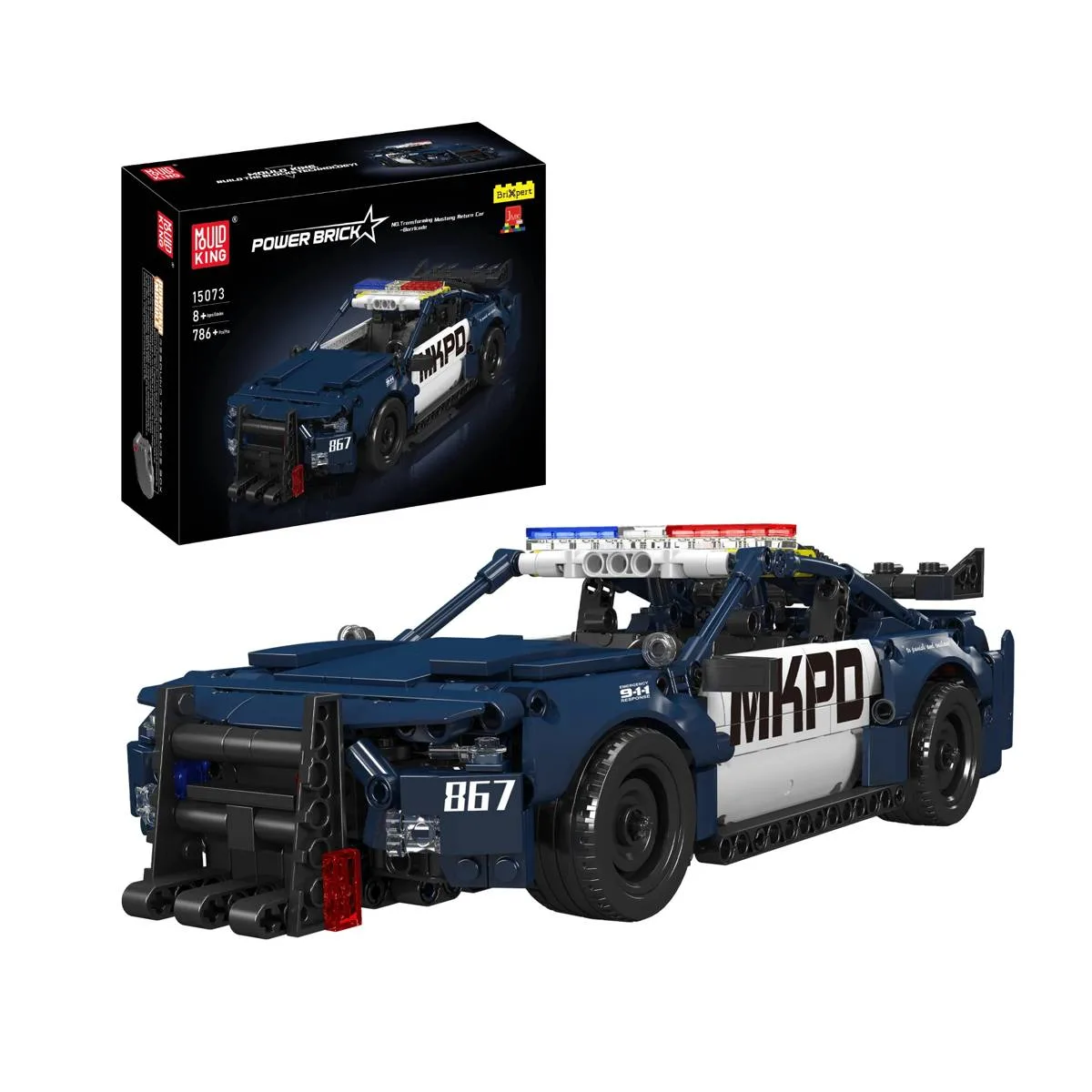 Mould King Voiture transformable de retour Mustang (MOU-15073) - prix | Brick Broker