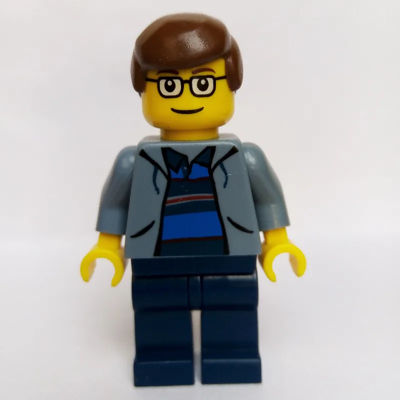 Peter Parker in Sand Blue Jacket with Blue an… — minifigurine LEGO | Brick Broker
