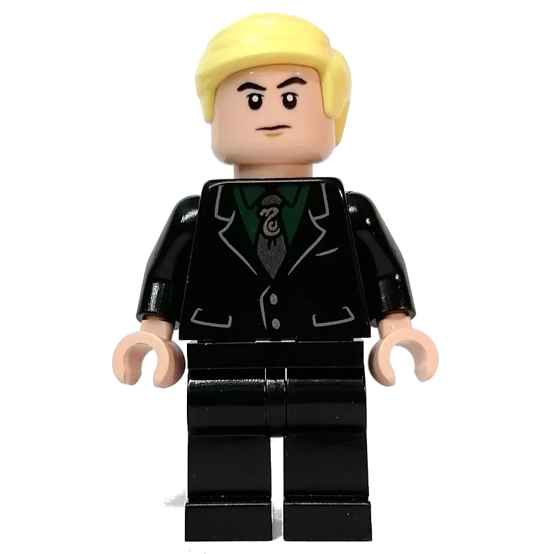 Draco Malfoy, Black Jacket, Dark Green Shirt,… — minifigurine LEGO | Brick Broker