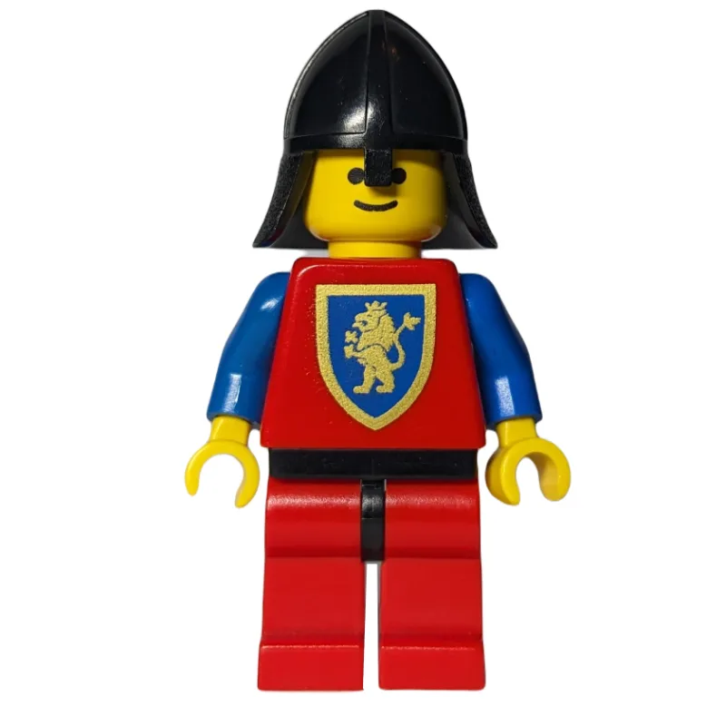 Knight (Crusader Lion) - Red Legs, Black Neck… — minifigurine LEGO | Brick Broker