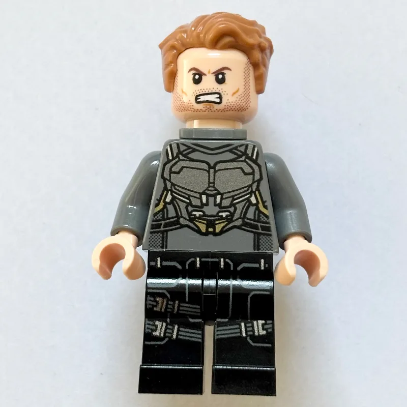 Star-Lord in Dark Bluish Gray and Silver Outf… — minifigurine LEGO | Brick Broker