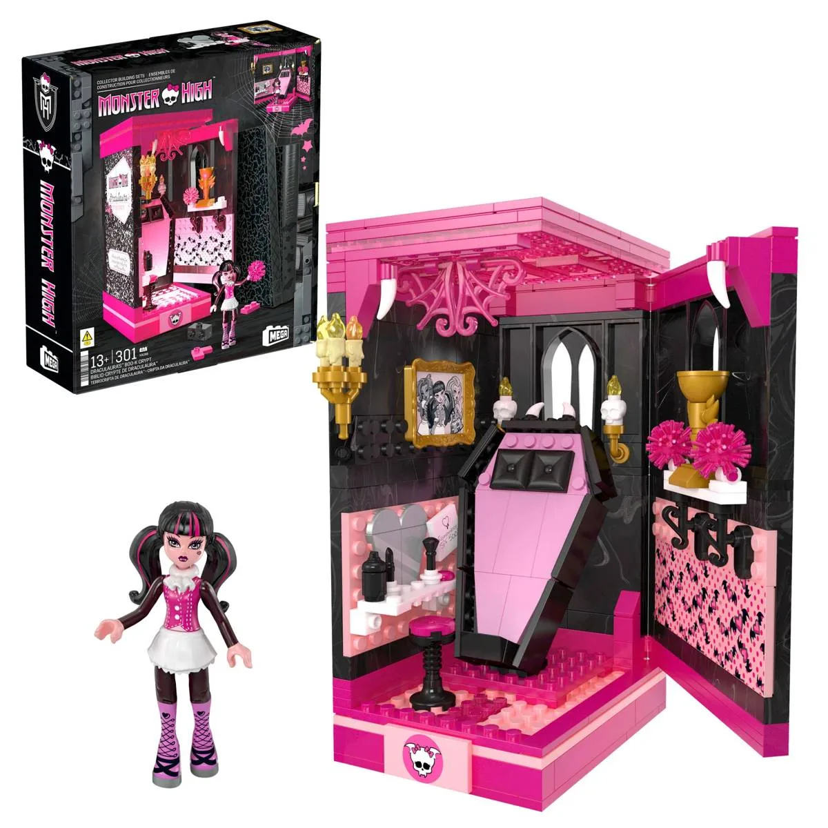 Mattel MEGA Monster High La crypte hantée de Draculaura (HXJ88) - prix | Brick Broker