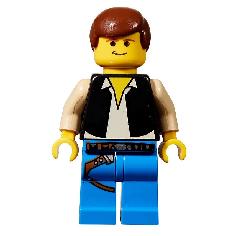 Han Solo, Black Vest, Yellow Skin, Blue Legs… — minifigurine LEGO | Brick Broker