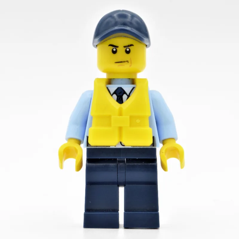 Policeman, Bright Light Blue Jacket with Zipp… — minifigurine LEGO | Brick Broker