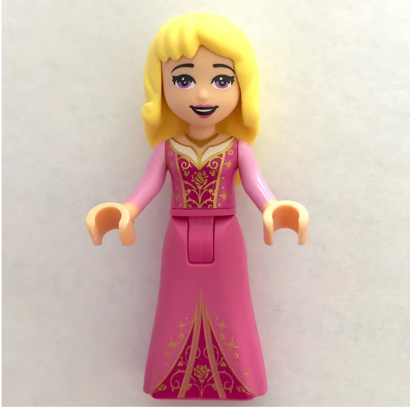 Aurora - Dark Pink Dress, Pearl Gold Decorati… — minifigurine LEGO | Brick Broker