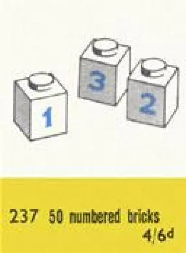 LEGO 237 Briques Numérotées - prix et où acheter | Brick Broker