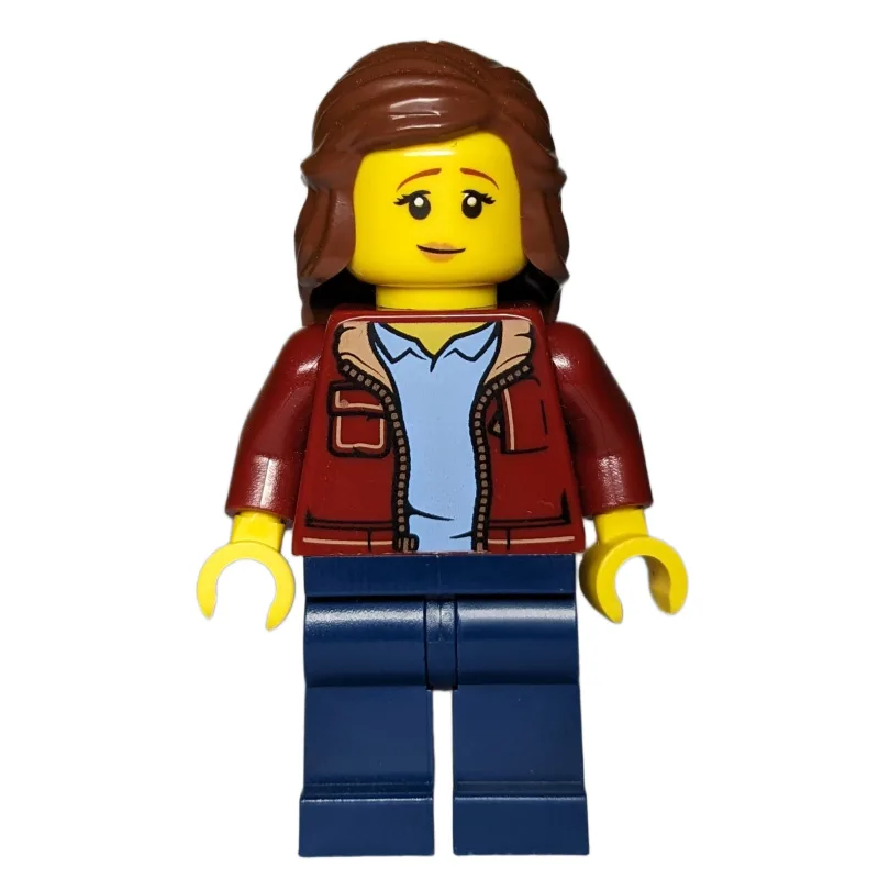 Dark Red Torso, Dark Blue Legs, Reddish Brown… — minifigurine LEGO | Brick Broker
