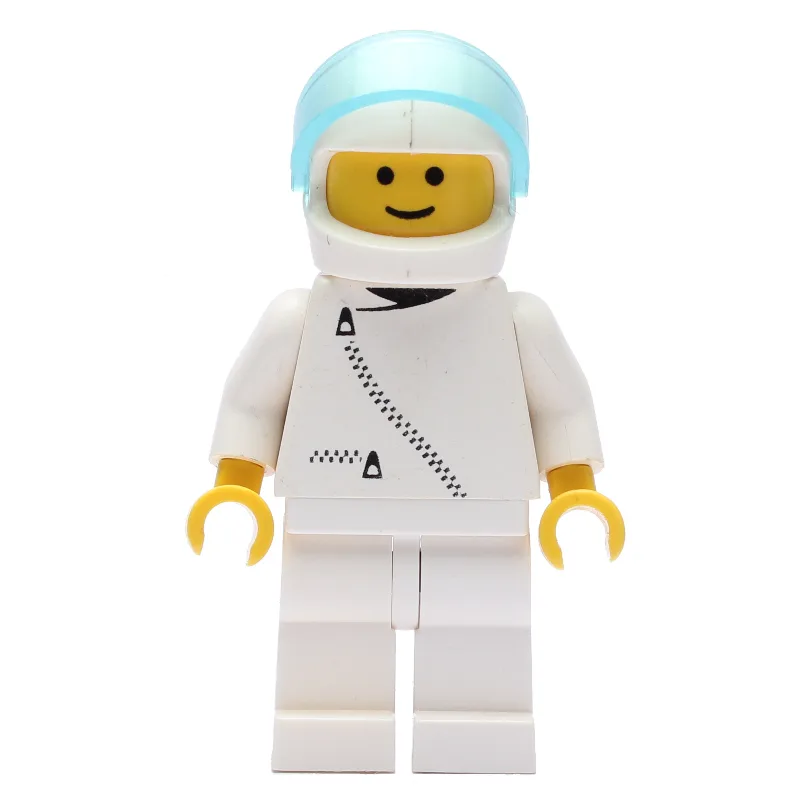 Racer, White Jacket with Zipper, White Helmet… — minifigurine LEGO | Brick Broker