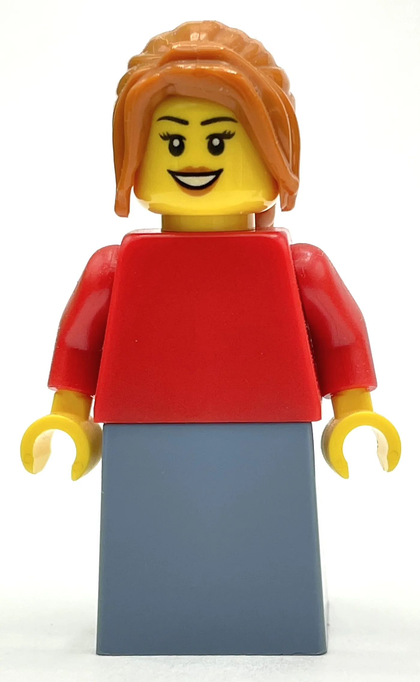 Woman, Red Torso, Sand Blue Skirt — dans quels sets LEGO ? (fig-011961) | Brick Broker