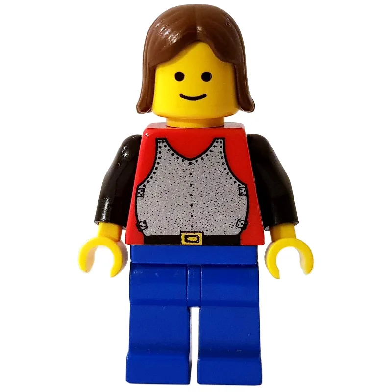 Knight (Breastplate on Red) - Blue Legs, Brow… — minifigurine LEGO | Brick Broker