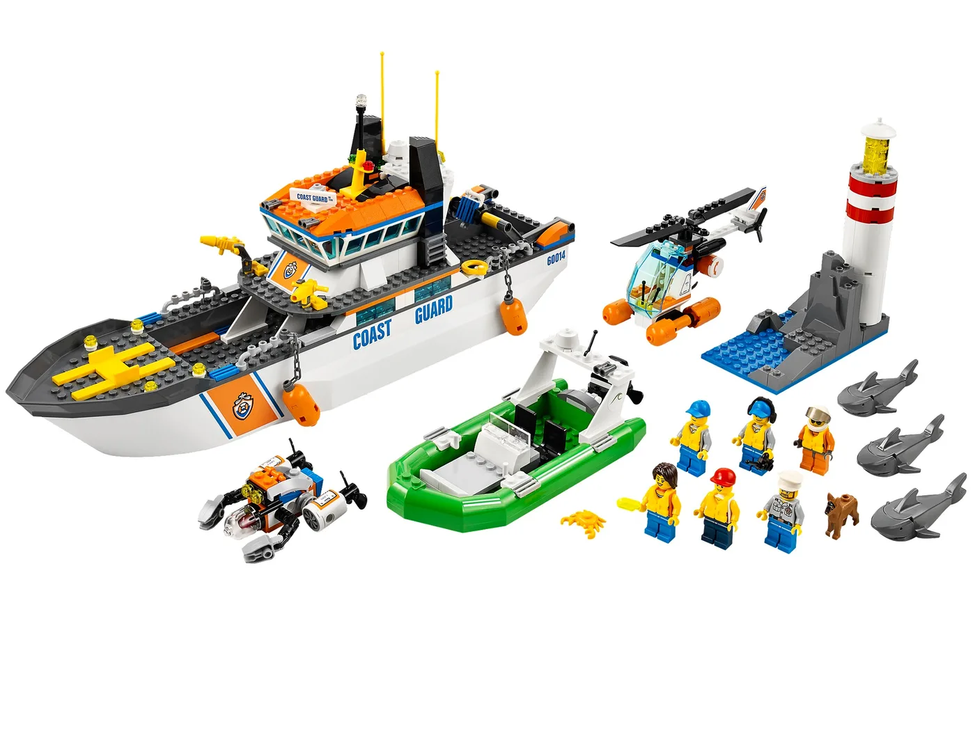 LEGO 60014 Patrouille de la garde côtière - prix | Brick Broker