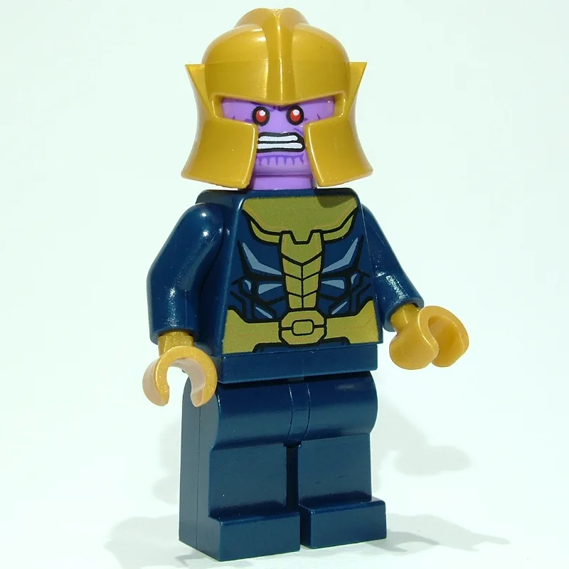 Thanos in Dark Blue and Gold Outfit (Plain Le… — minifigurine LEGO | Brick Broker