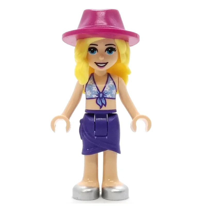 Stephanie - Bright Light Blue Bikini Top with… — minifigurine LEGO | Brick Broker
