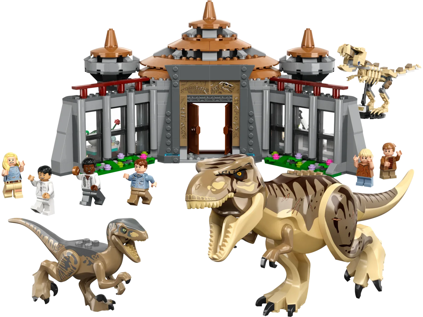 LEGO 76961 Centre des Visiteurs : L'attaque du T. rex et du Vélociraptor - prix | Brick Broker