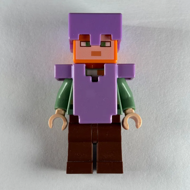 Alex in Medium Lavender Helmet and Armor — minifigurine LEGO | Brick Broker