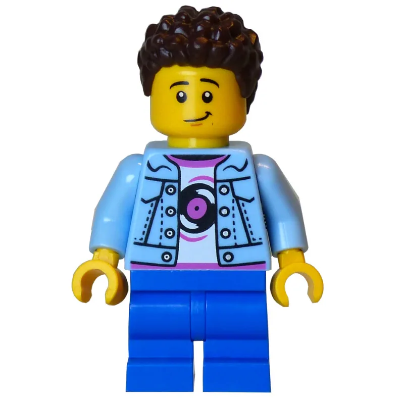 Kid, Bright Light Blue Torso, Blue Medium Leg… — minifigurine LEGO | Brick Broker