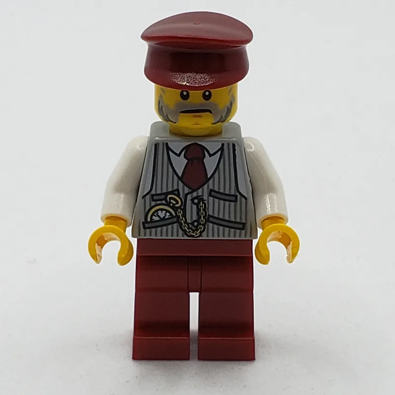 Light Bluish Gray Torso, Dark Red Legs, Dark… — minifigurine LEGO | Brick Broker